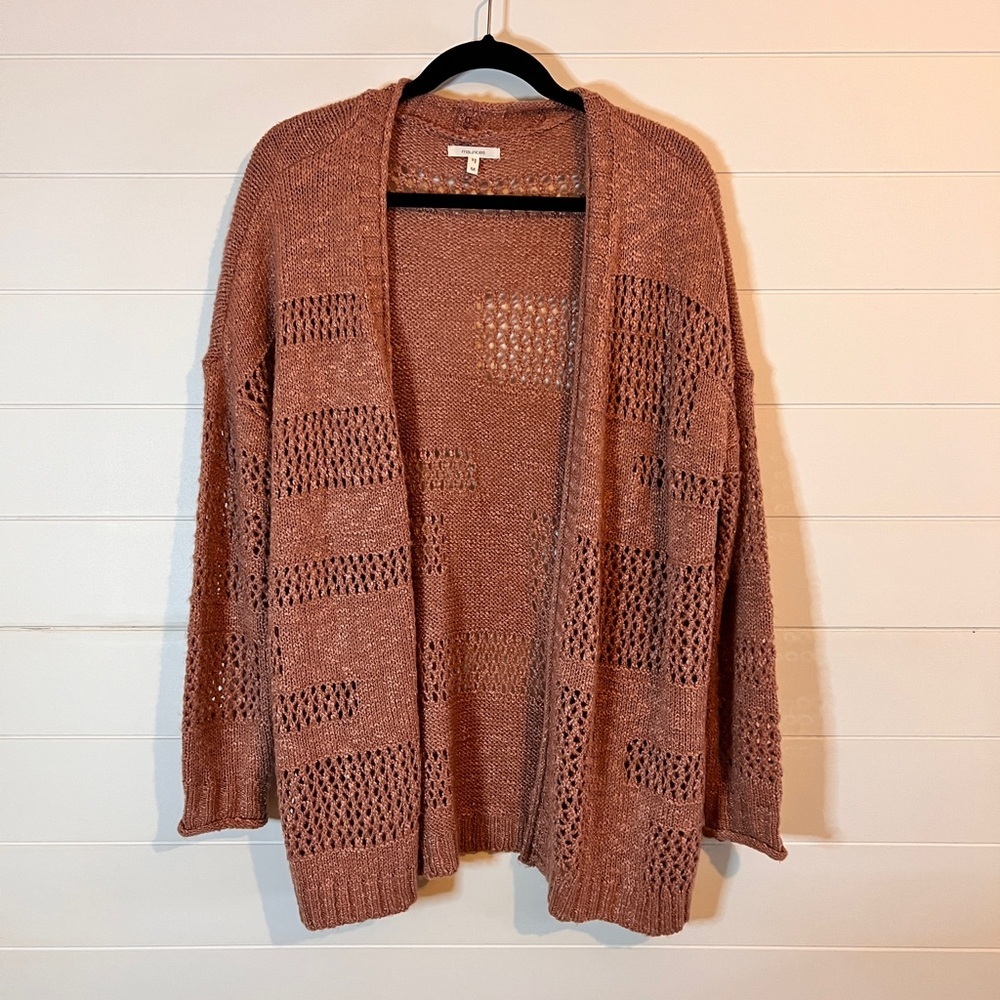 Maurice’s Dusty Rose Oversized Soft Open Front Cardigan Sz Medium M